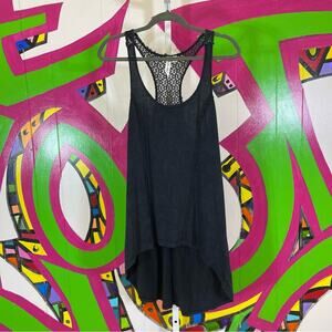 Others Follow, Hi Low Tank Top, Lace Back Detail. Size Small. Excellent cond!